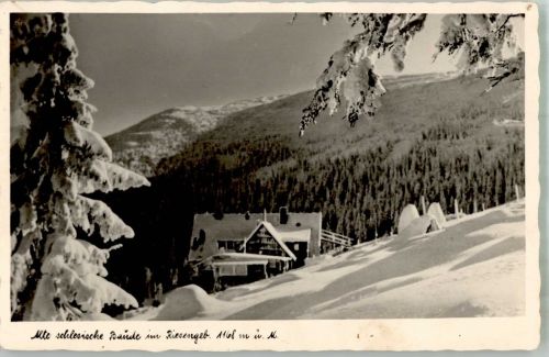 Alte schlesische Baude Winter Gasthaus