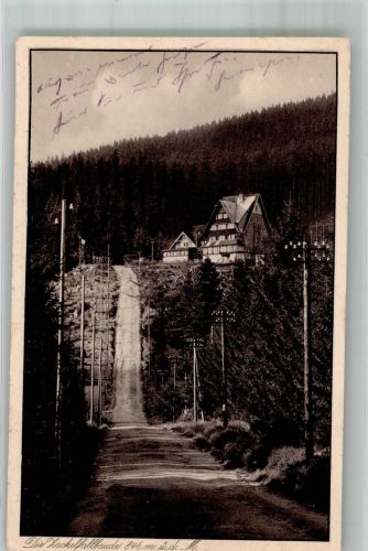 Zackelfallbaude 1932 Foto AK Hüttenstempel