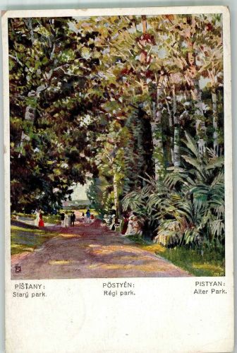 Pistyan Piestany 1915 Foto AK Alter Park