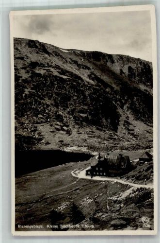 Teichbaude 1936 Foto AK Gasthaus