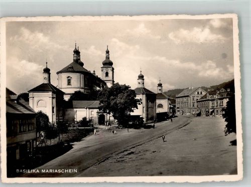 Krupka Graupen 1938 Foto AK Kirche Mariaschein