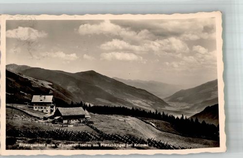 5743 Hochkrimml 1938 Foto AK Alpen- Gasthaus zum Filzstein