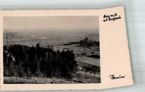 4020 Linz Foto AK Scan verzogen