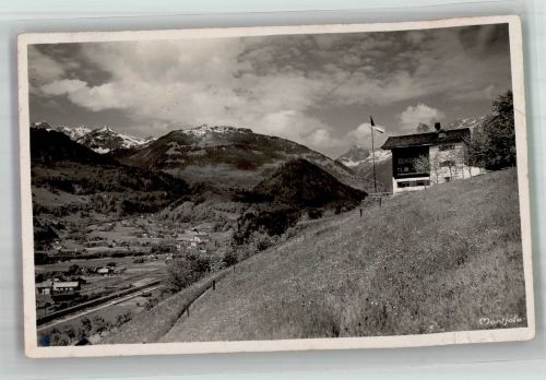6780 Schruns 1927 Foto AK Gasthaus Berghütte