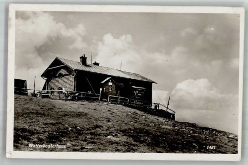 Wetterkoglerhaus Foto AK Hüttenstempel