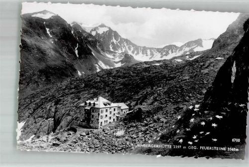 Nürnberger Hütte Foto AK Gasthaus Berghütte