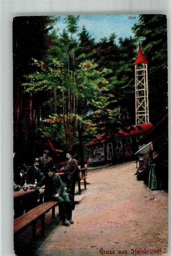 3375 Krummnußbaum Foto AK Gasthaus Steinbründl