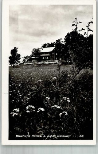 Berndorfer Hütte 1941 Foto AK Hüttenstempel