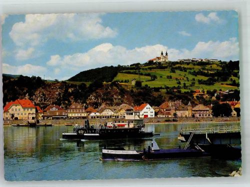 3671 Marbach an der Donau Foto AK Wallfahrts- Kirche Maria Taferl Donauschiffe