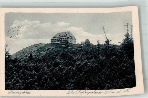 Reifträgerbaude 1928 Foto AK Hüttenstempel