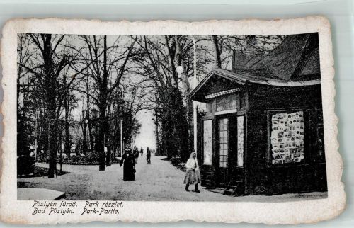 Pistyan Piestany 1919 Foto AK Park Partie