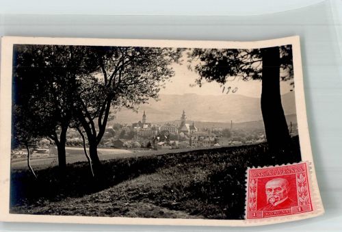 Sumperk Mährisch-Schönberg 1925 Foto AK Scan verzogen
