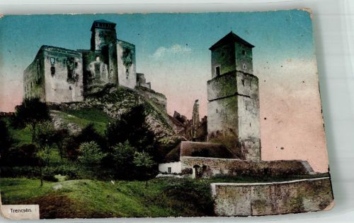 Trencin Trentschin 1915 Foto AK Burg