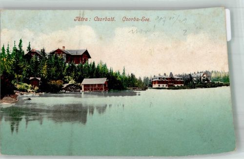 Poprad Deutschendorf 1907 Foto AK Csorba-See