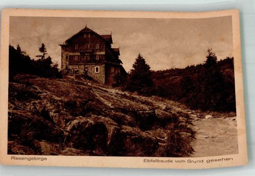 Bedrichov Friedrichswald Foto AK Gasthaus Elbfallbaude