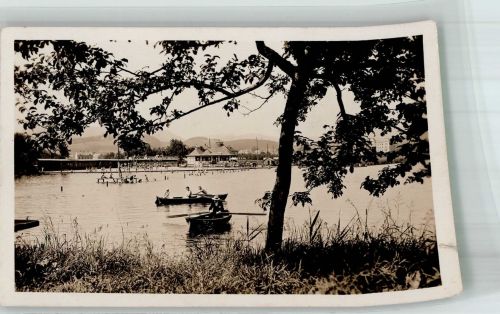Sumperk Mährisch-Schönberg 1936 Foto AK Schwimmbad