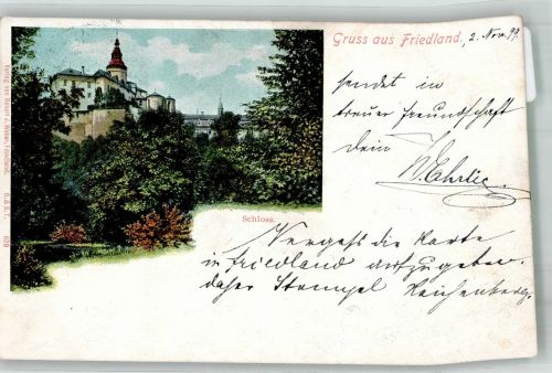 Frydlant Friedland 1899 Lithographie Schloss