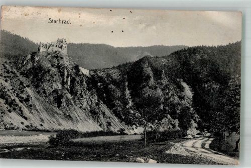 Zilina Sillein Foto AK Burg Ruine Starhrad