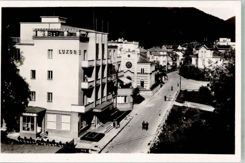 Trencsenteplic Trentschin-Teplitz Foto AK Postamt Luxor