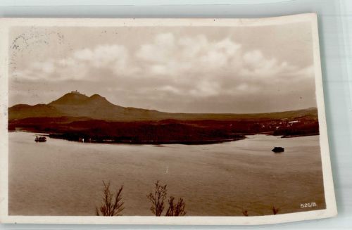 Doksy Hirschberg am See Foto AK Scan verzogen Blick vom Schraubenberg Foto Streer