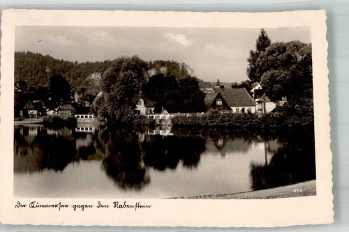 Komorany Kommern 1942 Foto AK Blick zum Rabenstein Kummerersee
