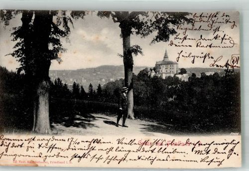 Frydlant Friedland 1905 Foto AK Schloss