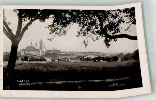 Klatovy Klattau Foto AK Scan verzogen