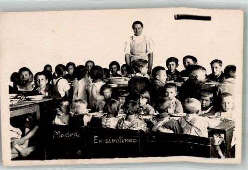 Olomouc Olmütz 1932 Foto AK Asakert Nové Sady Ort lt. Stempel Kinder Schule
