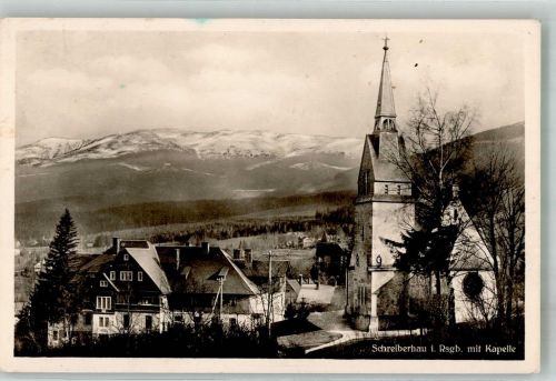 Schreiberhau Szklarska Poreba 1944 Foto AK Kirche