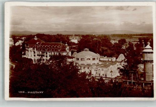 Pistyan Piestany 1928 Foto AK Wasserturm Hotel