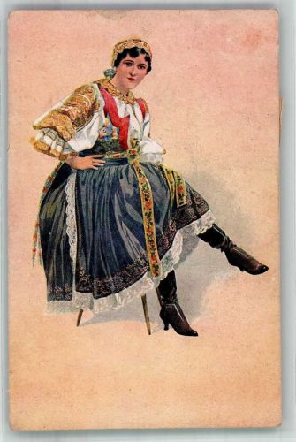 Pistyan Piestany Tracht Frau Trachten Slowakei 1919 Künstlerkarte