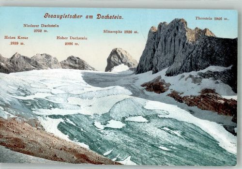 Dachstein Gebirge Winter Gosaugletscher am Dachstein