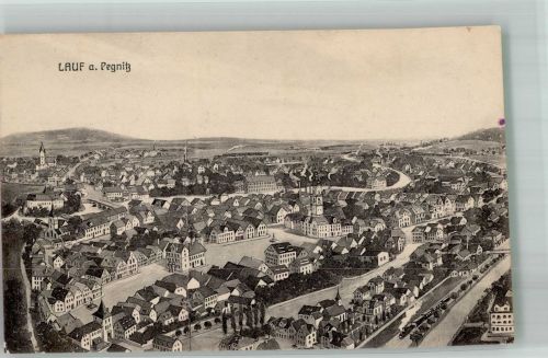 91207 W8560 Lauf a d Pegnitz 1916 - Vogelschau Lauf