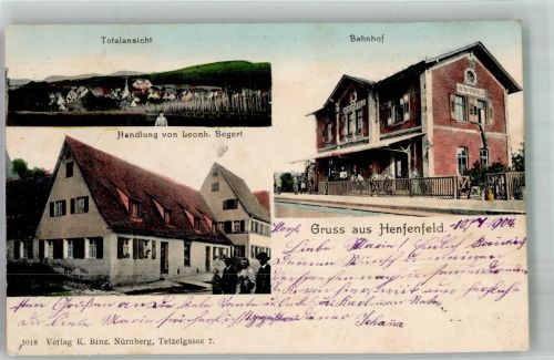 91239 W8561 Henfenfeld - Handlung Begert Bahnhof Henfenfeld