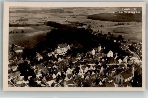 88299 W7970 Leutkirch im Allgäu Foto AK Fliegeraufnahme Foto Strähle