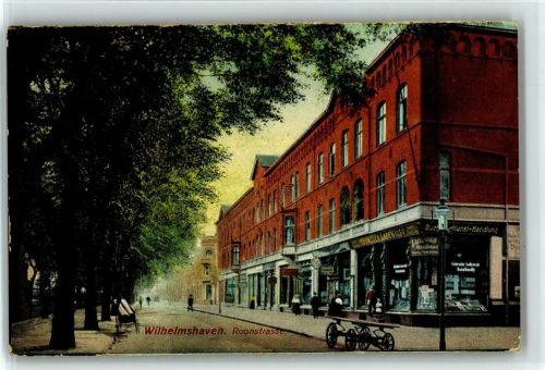 Wilhelmshaven Roonstraße, Kunsthandlung Ladewigs, Ansichtskartenverlag