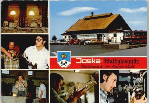 Bodenmais Joska Waldglashütte Wappen Glasbläser 1970