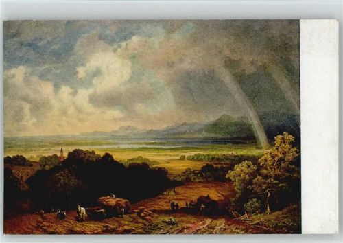 Künstler Eduar Schleich Gemälde Regenbogen