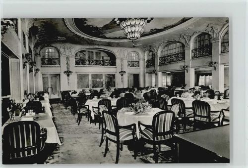 D. New York Speisesaal 1. Kl. Innenansicht Dampfer New York 1938