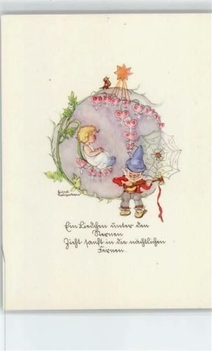 Spider Künstler sign Liesel Lauterborn Zwerg Spinne 1930