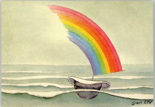 Künstler sign Dan Lay Regenbogen 1978