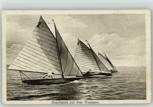 Segelsport auf dem Wannsee Wassersport 1929