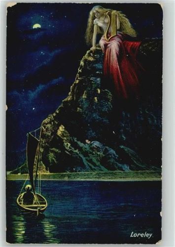 56346 W5421 Loreley Künstlerkarte Ottmar Zieher, Heliocorkarte