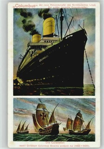 Riesendampfer "Columbus", Caravelle "Santa Maria"