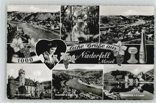 Niederfell Aspelbachtal Burg v.d.Leyen Wasserburg