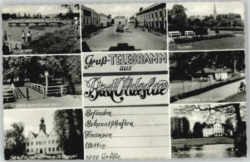 23843 W2060 Bad Oldesloe - Mehrfachaufnahme, Grußtelegramm