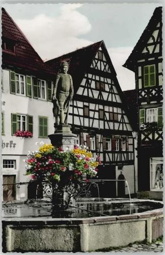 72280 W7295 Dornstetten , Württ - Marktbrunnen