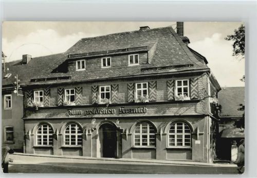07343 O6860 Wurzbach - Gaststätte "Zum goldenen Kranich"