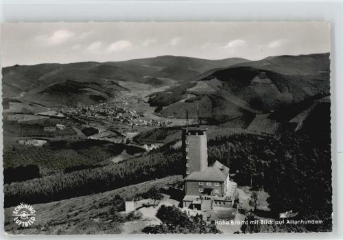 Altenhundem Aussichtsturm Hohe Bracht Luftaufnahnme
