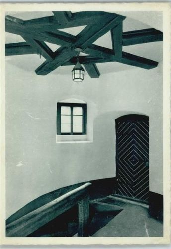 32689 W4925 Varenholz Künstlerkarte Obergauführerinnenschule Wendeltreppe Innenaufnahme